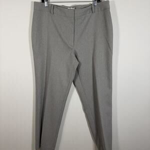 Calvin Klein Slim Fit Gray Dress Pants‎ Slacks Trousers Size 16 Textured Stretch